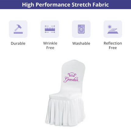 Pleated Banquet Chair Covers